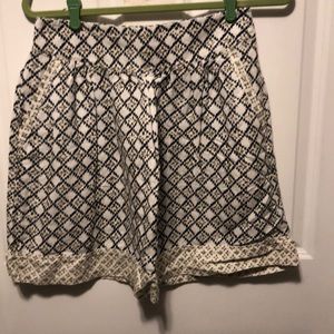 Blue white and gold cotton skirt